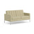 Florence Knoll Settee Sofa Knoll Ultrasuede - Sandstone 