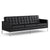 Florence Knoll Sofa Sofa Knoll Volo Leather - Black 
