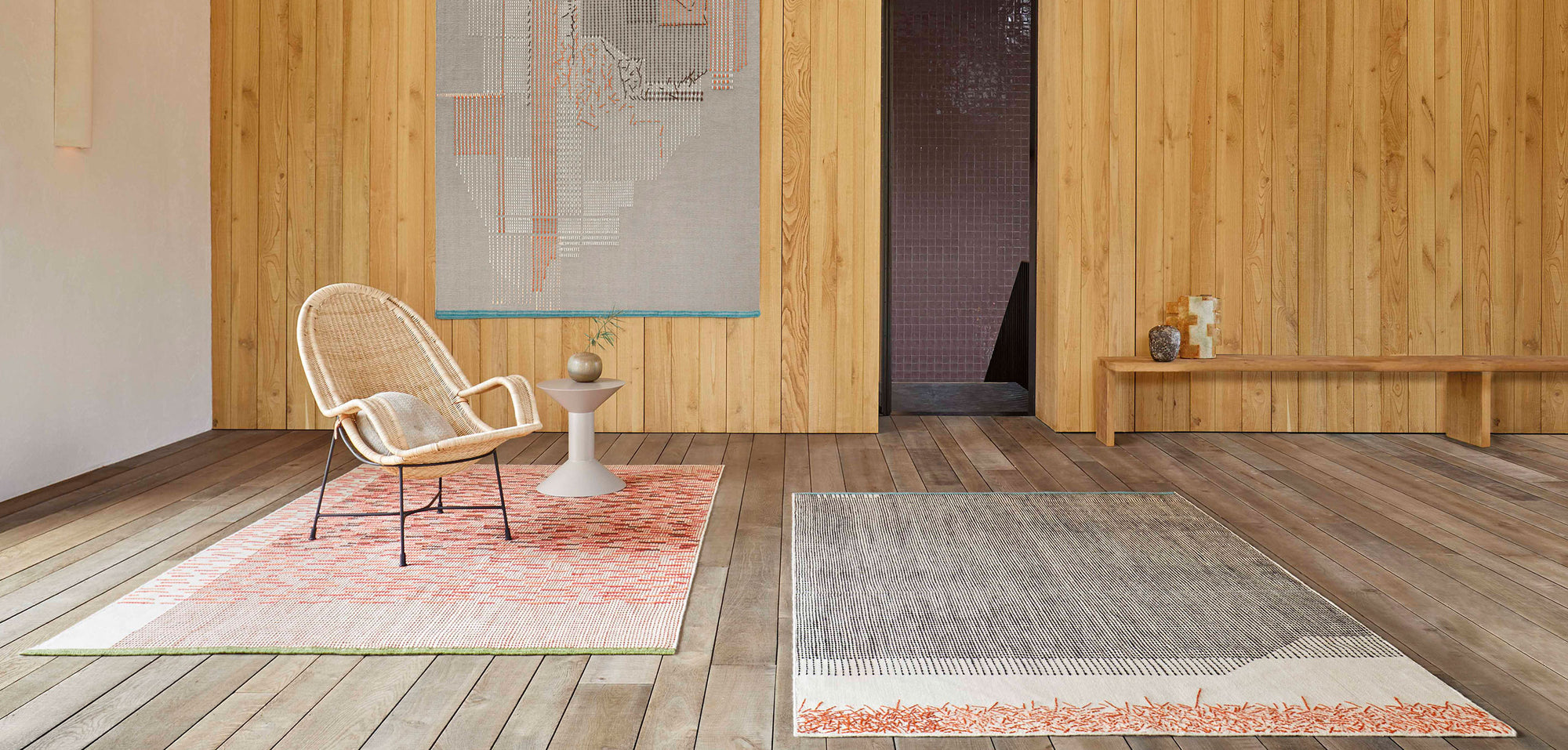 Backstitch Busy Rug Rug Gan 