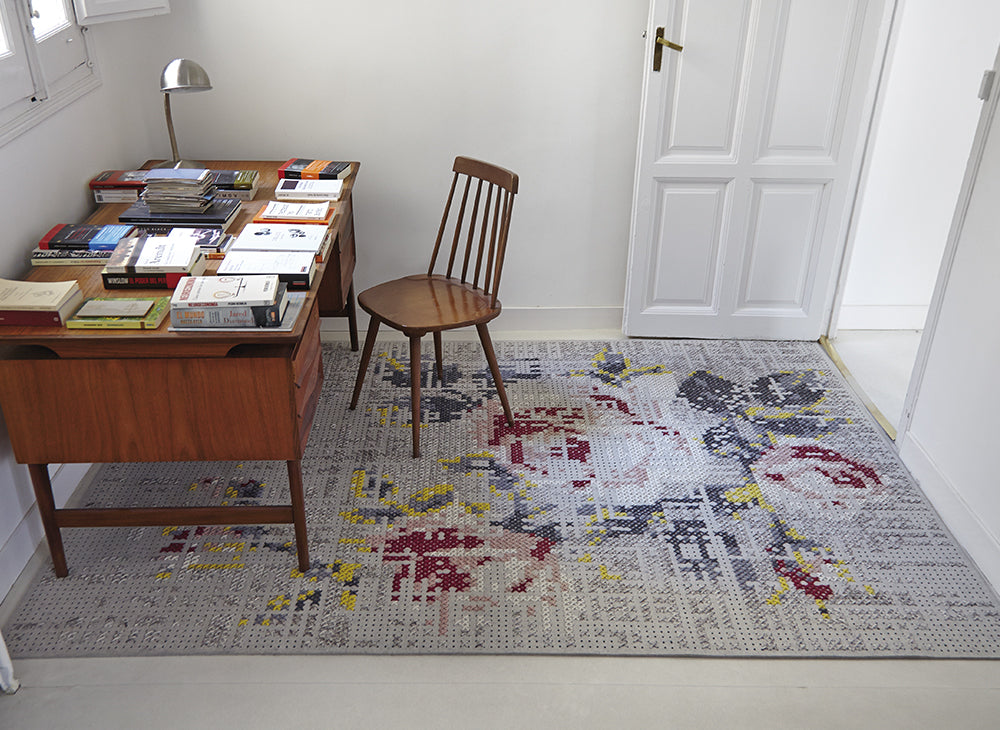 Canevas Flowers Rug Rug Gan 