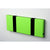 Knax Horizontal Colored Coat Hook Coat Hooks Loca 2 hooks Black Green lime