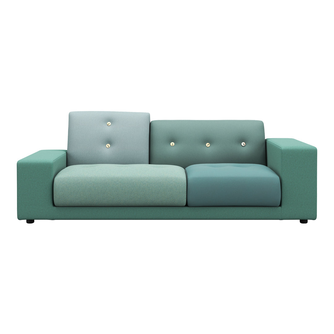 Polder Compact Sofa sofa Vitra low armrest left (sitting right) green 