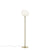 Gregg Floor Lamp Floor Lamps Foscarini Medium Gold 