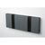 Knax Horizontal Colored Coat Hook Coat Hooks Loca 2 hooks Black Anthracite Grey