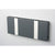 Knax Horizontal Colored Coat Hook Coat Hooks Loca 2 hooks Aluminum Anthracite Grey