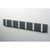 Knax Horizontal Colored Coat Hook Coat Hooks Loca 6 hooks Aluminum Anthracite Grey