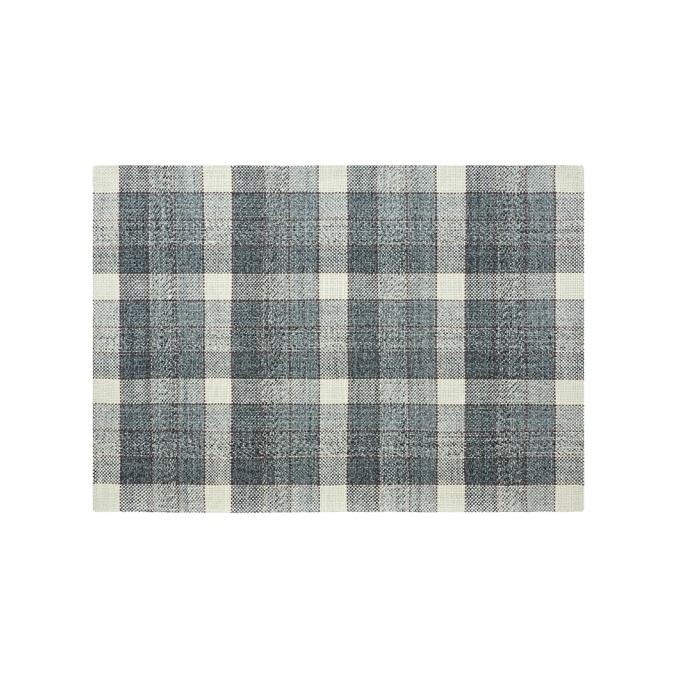 Cuadros Hand Loom Rug Rug Gan 5’6&quot; x 7’3&quot; Gray Rust 