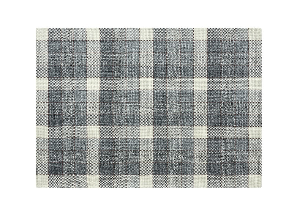 Cuadros Hand Loom Rug Rug Gan 7’3" x 10’7" Gray Rust 