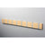 Knax Horizontal Wood Coat Hook Coat Hooks Loca maple lacquer 8 hook Aluminum