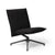 Pilot by Knoll™ - Low Back Lounge Chair lounge chair Knoll Dark Grey Painted Delite fabric - Onyx 