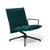Pilot by Knoll™ - Low Back Lounge Chair with Loop Arms lounge chair Knoll Dark Grey Painted Ultrasuede fabric - Alpine 