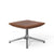 Pilot by Knoll Ottoman ottomans Knoll Polished Aluminum Prairie leather - Lantern 