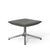 Pilot by Knoll Ottoman ottomans Knoll Polished Aluminum Volo leather - Cadet 