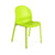Olivares Aluminum Stacking Chair Side/Dining Knoll Lime Green 