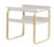 Side Table 915 side/end table Artek Natural Birch Frame/Lacquered White Shelf 