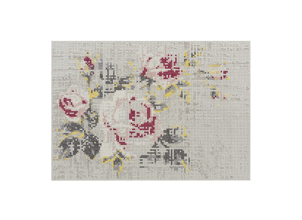 Canevas Flowers Rug Rug Gan 5’7&quot; x 7’11&quot; Flowers Natural 