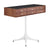Nelson Miniature Chest 6 Drawer With Pedestal storage herman miller Walnut Black Polished Aluminum