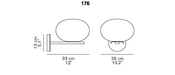 Alba Wall Light Wall Lights Oluce 