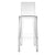 One More Please Stool bar seating Kartell Transparent Crystal Bar Height-43.3" 