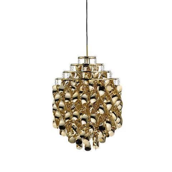 Panton Spiral Sp01 Pendant Lamp Pendant Lights VerPan Gold 