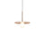 Bola Disc Pendant ceiling lights Pablo Rose Gold 12" 