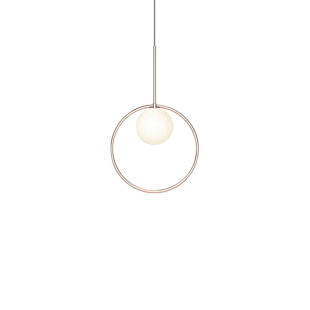 Bola Halo Led Pendant Pendant Lights Pablo Rose Gold 12" 