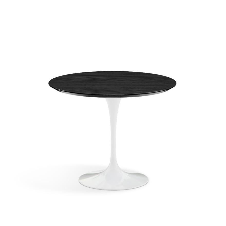 Saarinen 35" Round Dining Table Dining Tables Knoll White Ebonized Walnut 