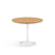 Saarinen 35" Round Dining Table Dining Tables Knoll White Light Oak 