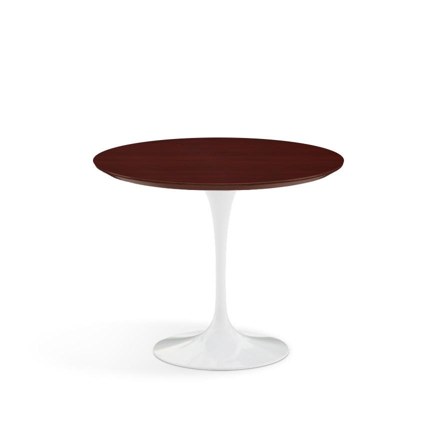 Saarinen 35" Round Dining Table Dining Tables Knoll White Reff Dark Cherry 