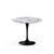Saarinen 35" Round Dining Table Dining Tables Knoll Black Arabescato marble, Shiny finish 