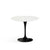 Saarinen 35" Round Dining Table Dining Tables Knoll Black Vetro Bianco 