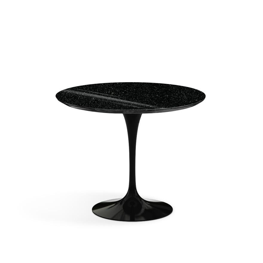 Saarinen 35" Round Dining Table Dining Tables Knoll Black Black Andes, Granite 