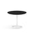 Saarinen 35" Round Dining Table Dining Tables Knoll White Black laminate, Satin finish 