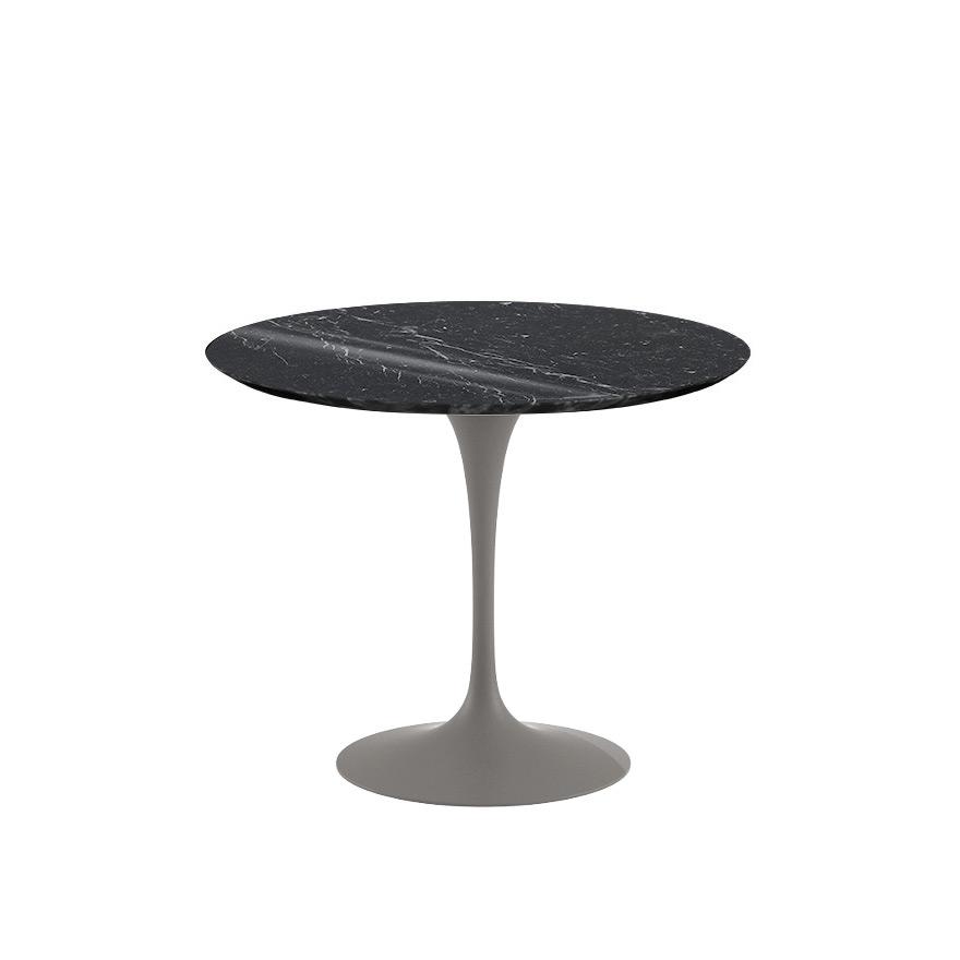 Saarinen 35" Round Dining Table Dining Tables Knoll Grey Nero Marquina marble, Shiny finish 