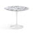 Saarinen 35" Round Dining Table Dining Tables Knoll White Arabescato marble, Shiny finish 