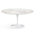Saarinen 60" Round Dining Table Dining Tables Knoll White Calacatta Coated Marble 