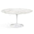 Saarinen 60" Round Dining Table Dining Tables Knoll White Calacatta Satin Coated Marble 