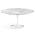 Saarinen 60" Round Dining Table Dining Tables Knoll White Carrara Coated Marble 