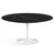 Saarinen 60" Round Dining Table Dining Tables Knoll White Nero Marquina Satin Coated Marble 