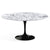 Saarinen 60" Round Dining Table Dining Tables Knoll Black Arabescato Satin Coated Marble 