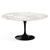 Saarinen 60" Round Dining Table Dining Tables Knoll Black Calacatta Coated Marble 