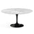 Saarinen 60" Round Dining Table Dining Tables Knoll Black Carrara Coated Marble 