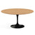 Saarinen 60" Round Dining Table Dining Tables Knoll Black Light Oak Veneer 