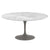 Saarinen 60" Round Dining Table Dining Tables Knoll Grey Carrara Coated Marble 