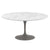 Saarinen 60" Round Dining Table Dining Tables Knoll Grey Carrara Satin Coated Marble 