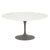 Saarinen 60" Round Dining Table Dining Tables Knoll Grey Vetro Bianco 