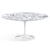 Saarinen 60" Round Dining Table Dining Tables Knoll White Arabescato Satin Coated Marble 