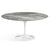 Saarinen 60" Round Dining Table Dining Tables Knoll White Grey Coated Marble 
