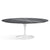 Saarinen 78" Oval Dining Table Medium Dining Tables Knoll White Grigio Marquina marble, Shiny finish 