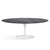 Saarinen 78" Oval Dining Table Medium Dining Tables Knoll White Grigio Marquina marble, Satin finish 
